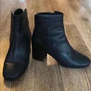 Cole haan black leather boots